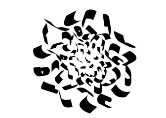 Blown empty paper isolated on transparent background. Documents flying in air in business concept, 3d illustration