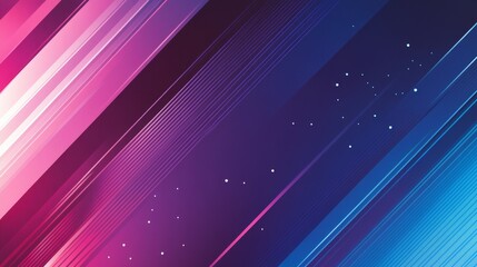 Fototapeta premium Dynamic abstract background with flowing lines and twinkling stars pattern modern digital art wallpaper.