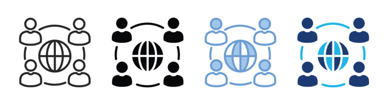 Global icon set multiple style collection