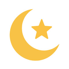 Moon and star icon