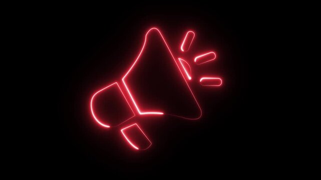 Neon equal sign glowing red on black background abstract math symbol futuristic technology light effect digital art