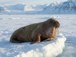Naklejka premium seal in the snow