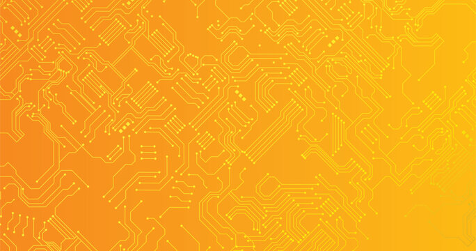 Circuit board pattern. Technology texture, digital tech lines and computer systems seamless vector background illustration. Hardware electronic connections