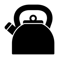 Kettle solid icon illustration
