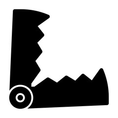 Hunting trap solid icon illustration
