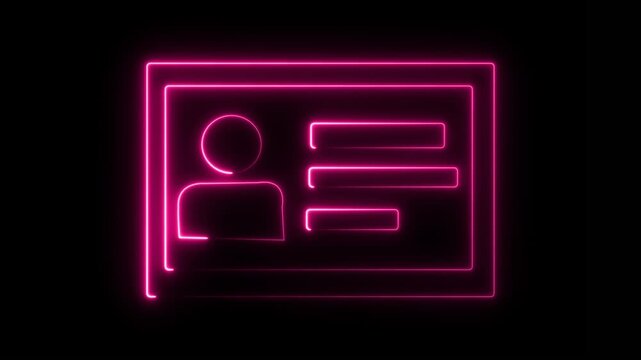 Neon glowing power button icon set on dark background for tech startup UI design and digital interface