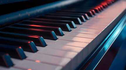 close up of piano 