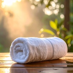 Rolled Spa Towel
