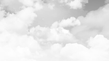 Naklejka premium Beautiful gray sky white clouds background.