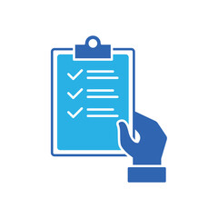 Obraz premium Icon a management control shield with security check, isolated against a clean background.