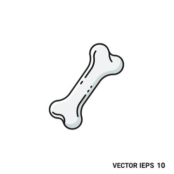 Dog Bone Cartoon Illustration