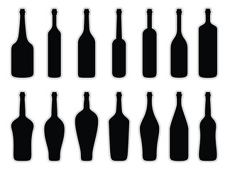 glass bottle vector design illustration isolated on white