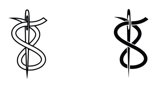 Medical symbol rod of asclepius vector illustration