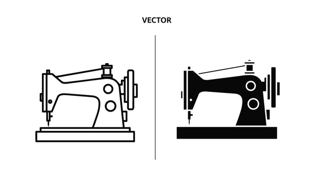 Sewing machine vector illustration