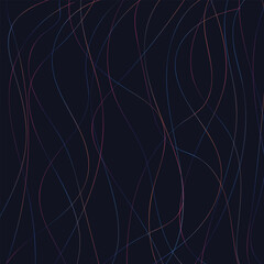 Subtle Wavy Lines on a Dark Abstract Background