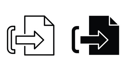 Fototapeta premium File transfer icon set