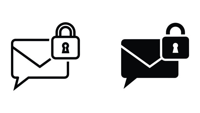 Secure email communication icons