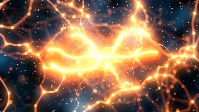 Abstract Neural Network: An artistic depiction of a neural network, a complex web of interconnected nodes and pathways, symbolizing the intricacies of thought and information processing. 