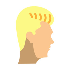 Pompadour Vector Flat Icon Design