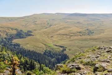 Obraz premium Landscapes of the Lagonaki plateau on a summer morning, Adygea Republic of Russia