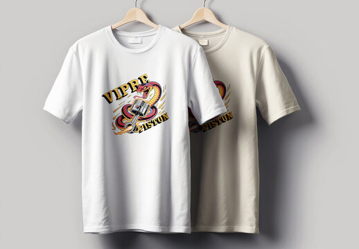 Viper Piston T Shirt Design Layout