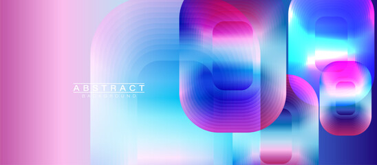 Colorful abstract background is filled with various shapes and colors