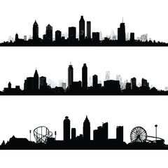 Fototapeta premium Newyork city skyline silhouette