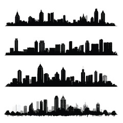 Newyork city skyline silhouette
