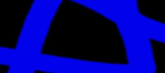 Abstract Blue Wavy Lines on Black Background