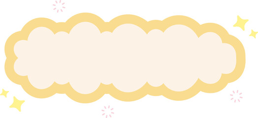 Cloud Text Box Graphic