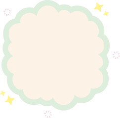 Cloud Text Box Graphic