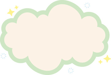 Cloud Text Box Graphic