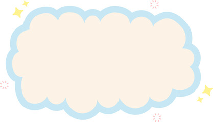 Cloud Text Box Graphic