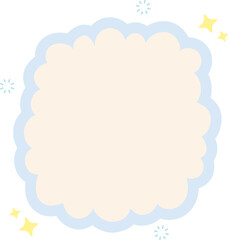 Cloud Text Box Graphic