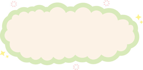 Cloud Text Box Graphic