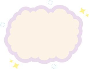 Cloud Text Box Graphic