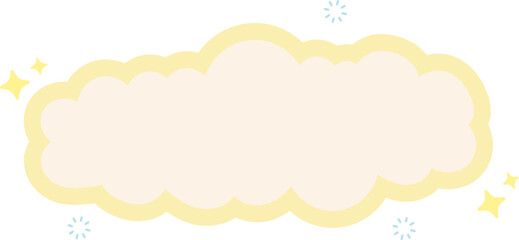 Cloud Text Box Graphic