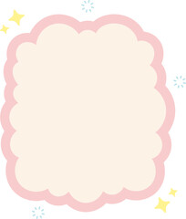 Cloud Text Box Graphic