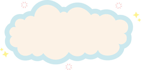 Cloud Text Box Graphic