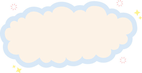 Cloud Text Box Graphic