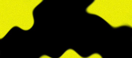 Abstract Black and Yellow Wavy Pattern with Grain Texture