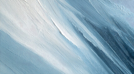 Obraz premium Light Blue and White Abstract Paint Strokes Texture