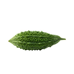 Durian fruit whole fresh green spiky tropical exotic food isolated on transparent background