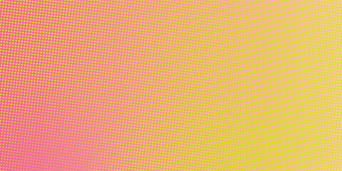 Fototapeta premium Pink orange red polka dots gradient halftone background. Pop art cartoon dot texture with comic graphic design, Horizontal abstract pattern wall. vector modern