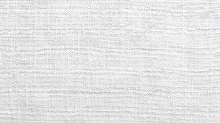 Fototapeta premium Plain White Linen Fabric Texture with Visible Weave