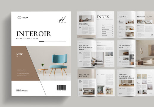 Interior Design Magazine Template