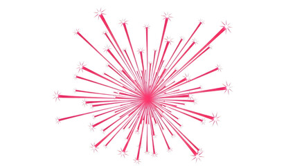 Obraz premium Dynamic Pink Starburst Explosion On Black Background