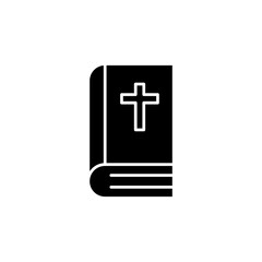 Obraz premium bible vector icon. flat sign for mobile concept and web design. Symbol, logo illustration. Vector graphics