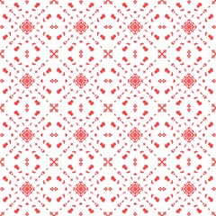 Decorative red pattern ideal for apparel and surface design