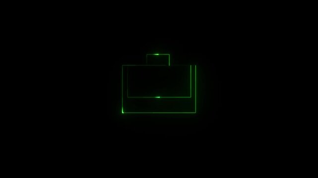 Bright neon circle image black background Abstract Glowing Neon circle icon concept illustration .